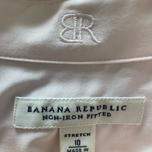 Banana Republic Pink Blouse Tailored Fit - Picture 3 of 10